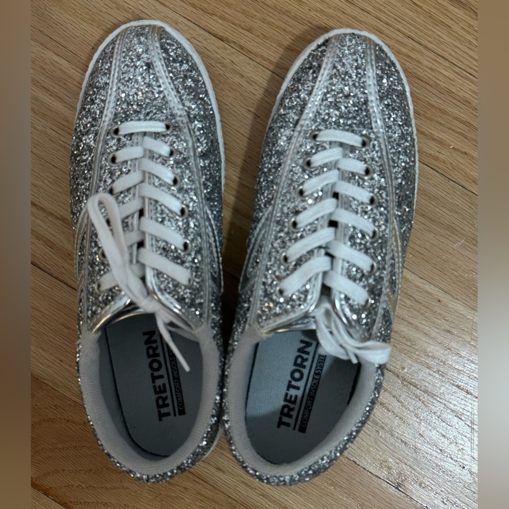 Silver Sparkle Sneakers